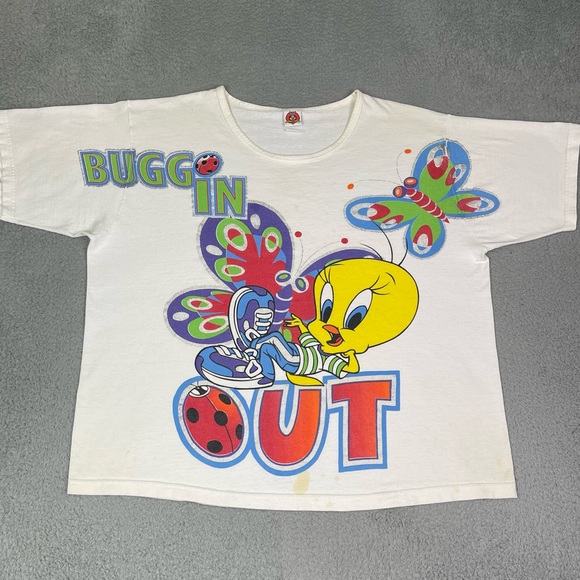 Vintage 90s Looney Tunes tweety bird T-shirt - Picture 2 of 5